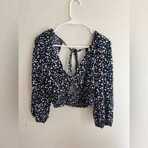 A cropped Blouse from SHEIN.